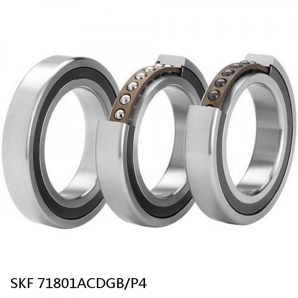 71801ACDGB/P4 SKF Super Precision,Super Precision Bearings,Super Precision Angular Contact,71800 Series,25 Degree Contact Angle